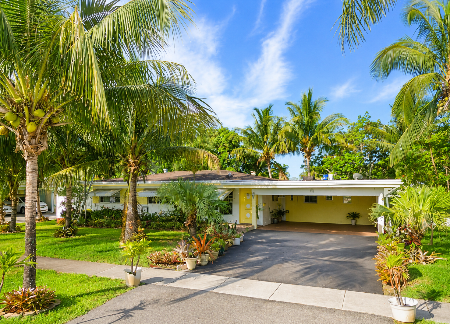 wide_bright_daytime_suburban_tropical_scene_a_si